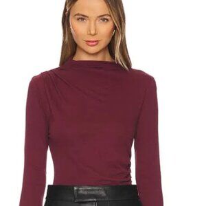 Charlotte top in bordeaux